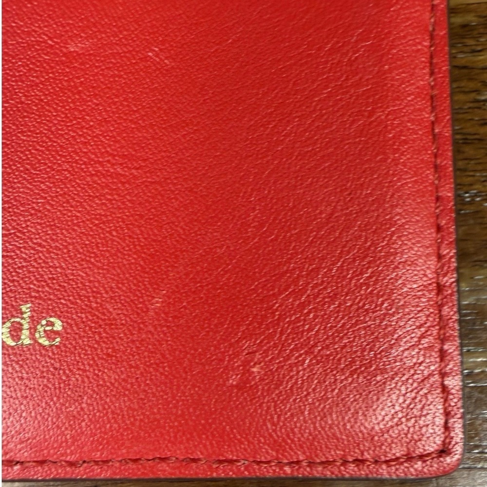 Kate Spade Year of the Pig novelty Card Wallet red leather - Picture 7 of 10